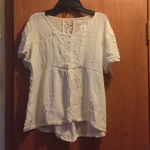 White Crop Top- Girls